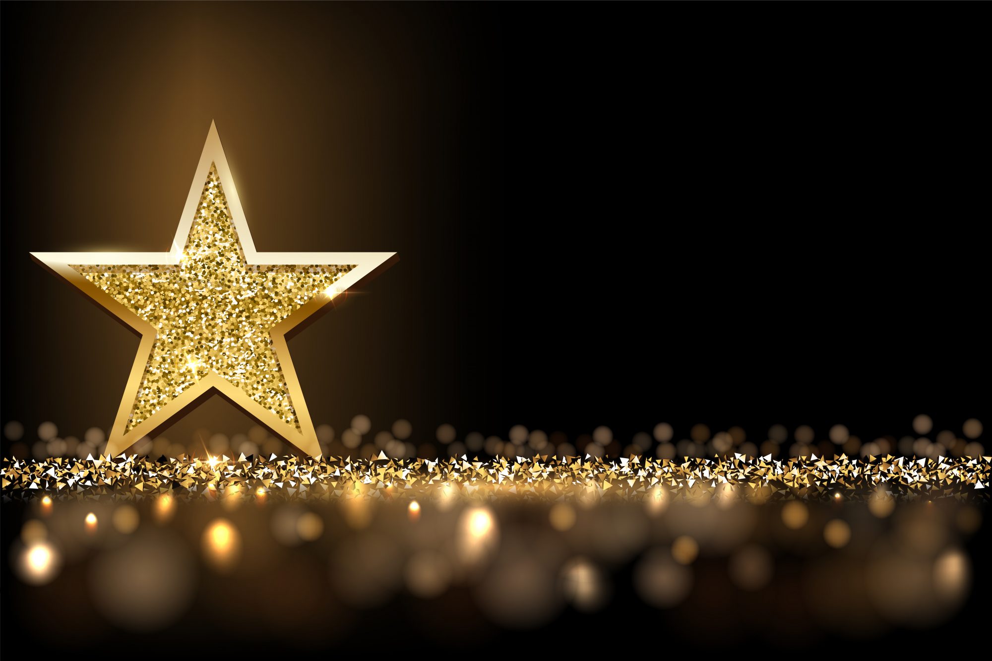Golden star representing excellence and achievement
